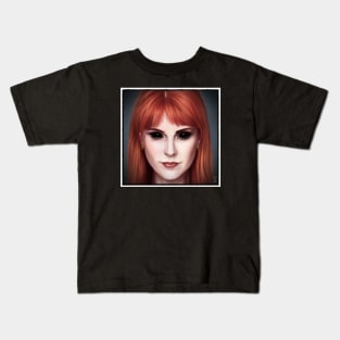 Babylon 5 Lyta Portrait Kids T-Shirt